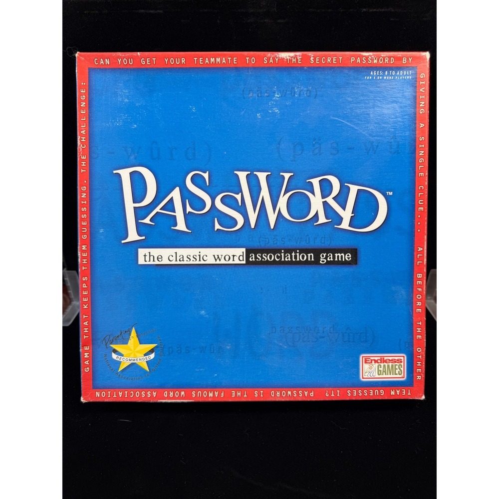 Password The Classic Word Association Board Game Endless Games 2002 Complete